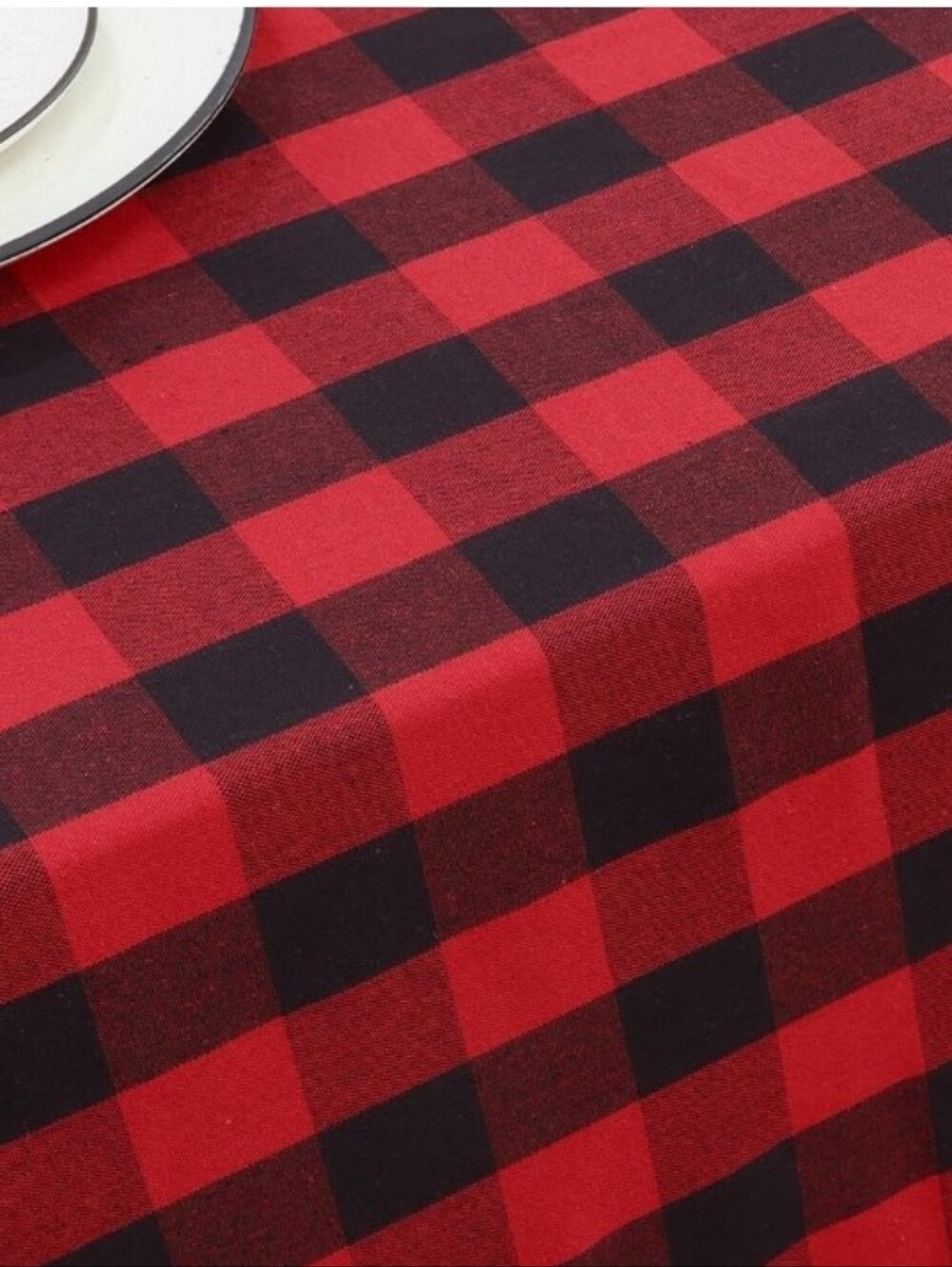 Purple Essences Buffalo Plaid Tablecloth Home Decor Rustic Cabincore 60x84 inch